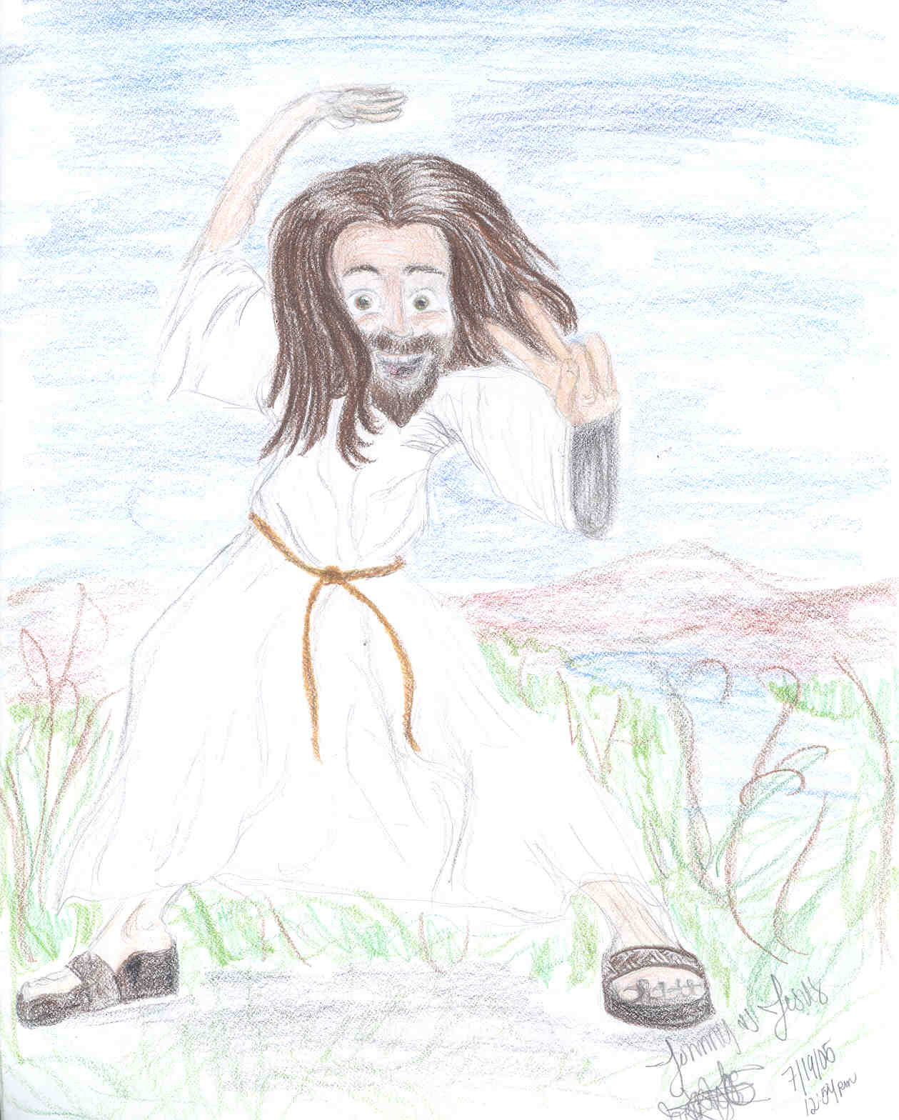 Johnny as Jesus by GollumRox