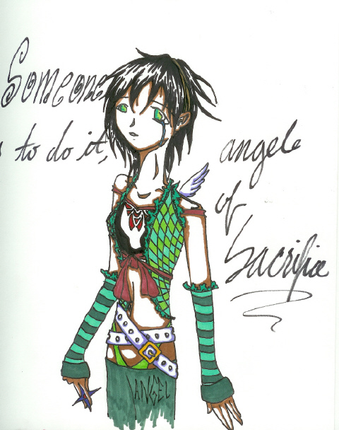 *Angel of Sacrifice by GothBlackAngel