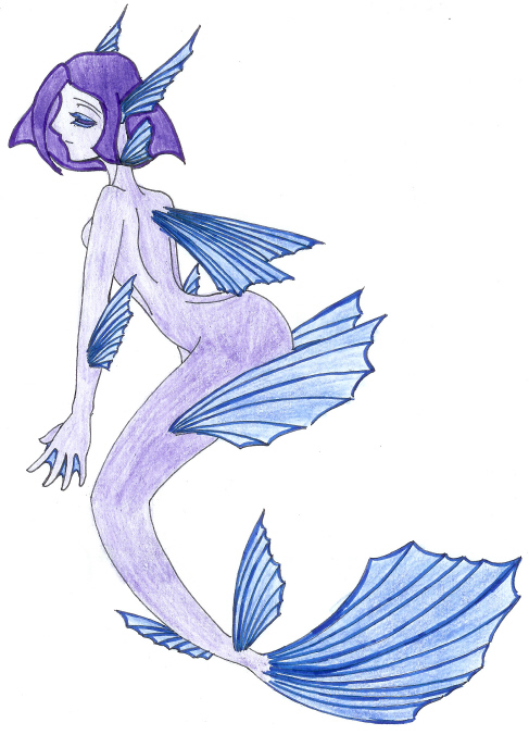 *koi mermaid by GothBlackAngel