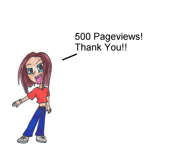 500 Pageviews! by GothicDancer