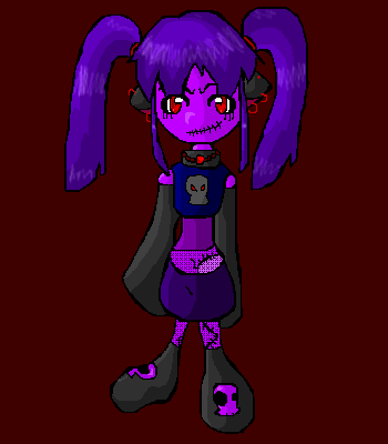 Purple deamon zombie thing by Gothic_number