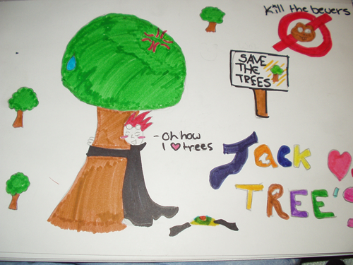 Jack Tree Huggling (finished) (for usagi_moon) by GothicfarieluvinJack