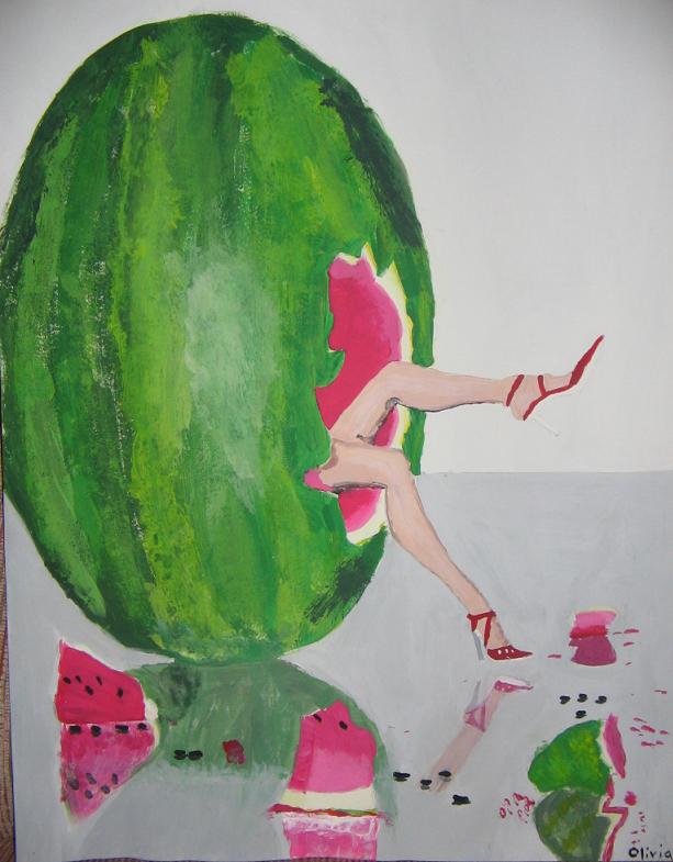 Watermelon With Legs by Grandpa_Livi