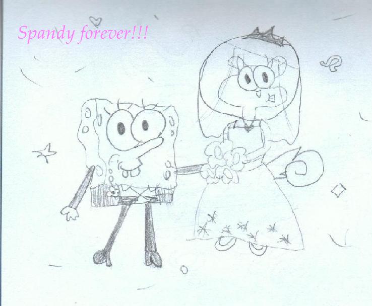 Spongebob+Sandy wedding day by GraphicsGirl