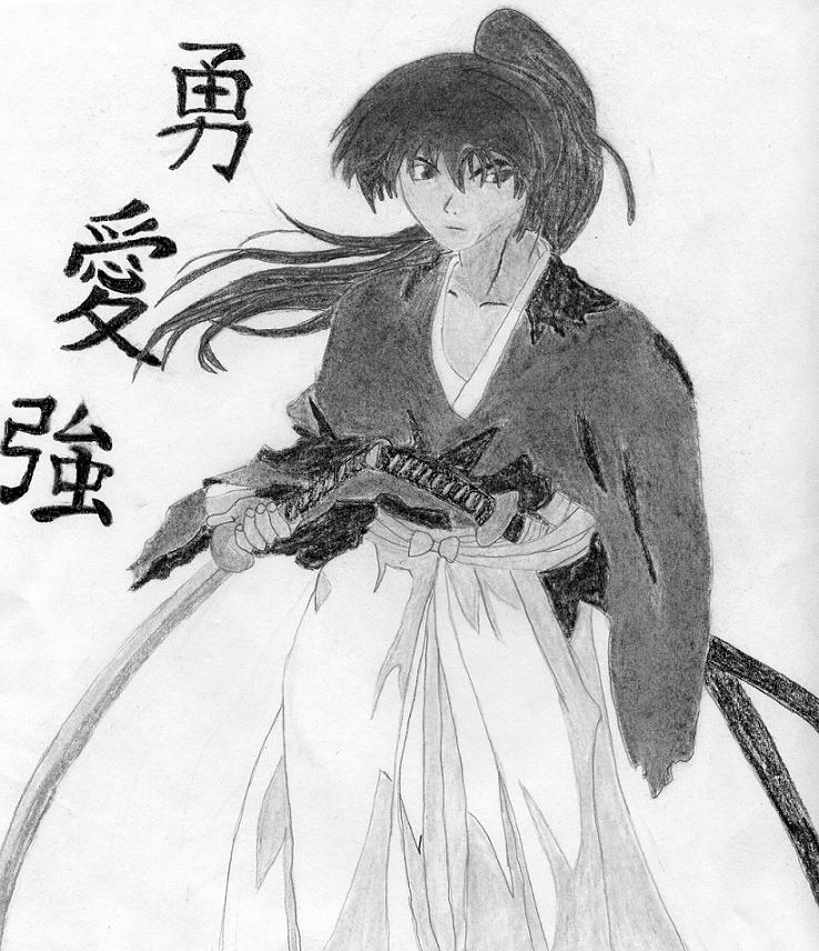 Kenshin (Greyscale) by GreyJedi