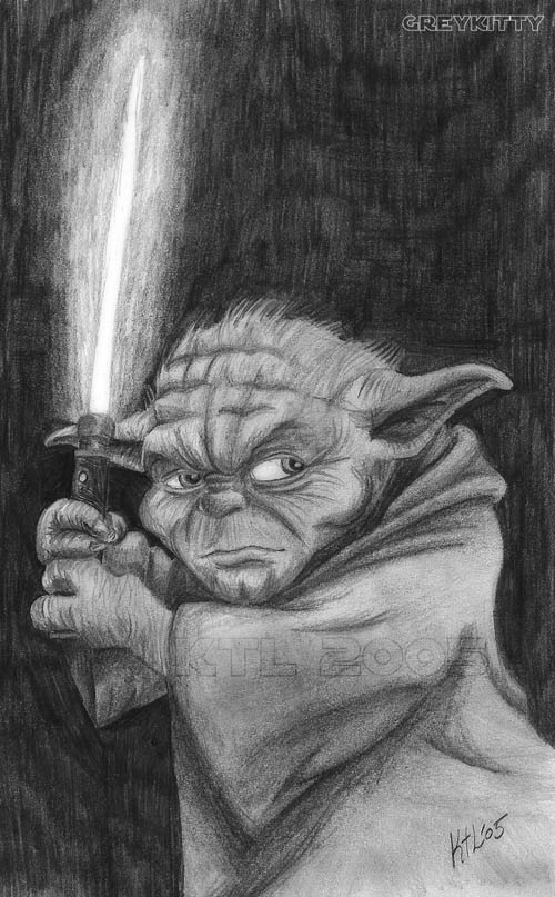 Yoda by Greykitty