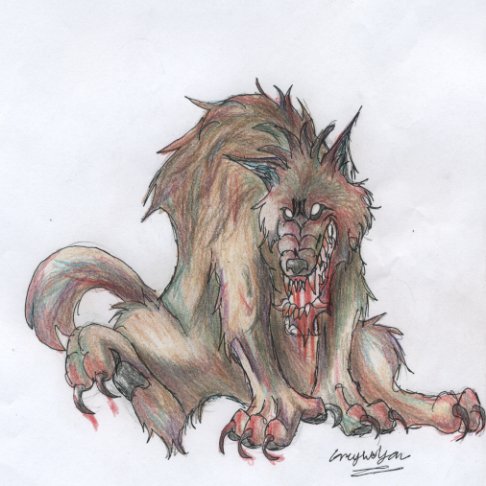 Crazy Werewolf by Greywolfen