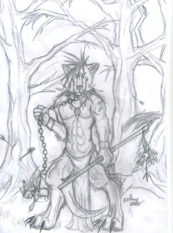 Werewolf Death Harbringer by Greywolfen