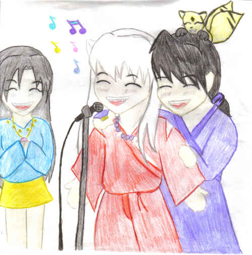 Inuyasha....Singing? by Grim_n_grim
