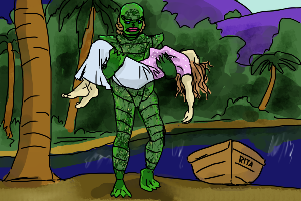 Creature from the Black Lagoon by Grok
