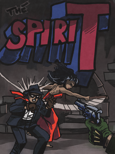 The Spirit, golden age comic book character by Grok