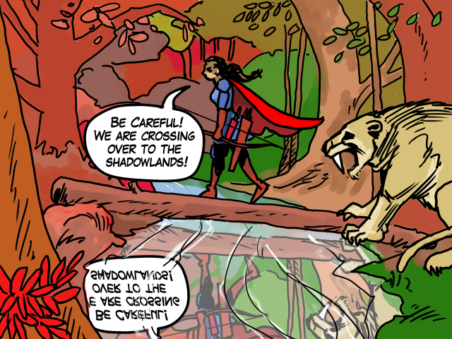 Crossing the Bridge to the Shadowland by Grok