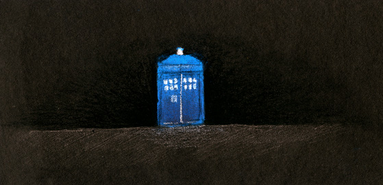 The TARDIS by GrowlyBear