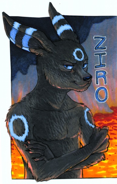 Ziro the Shiny Umbreon by GrowlyBear