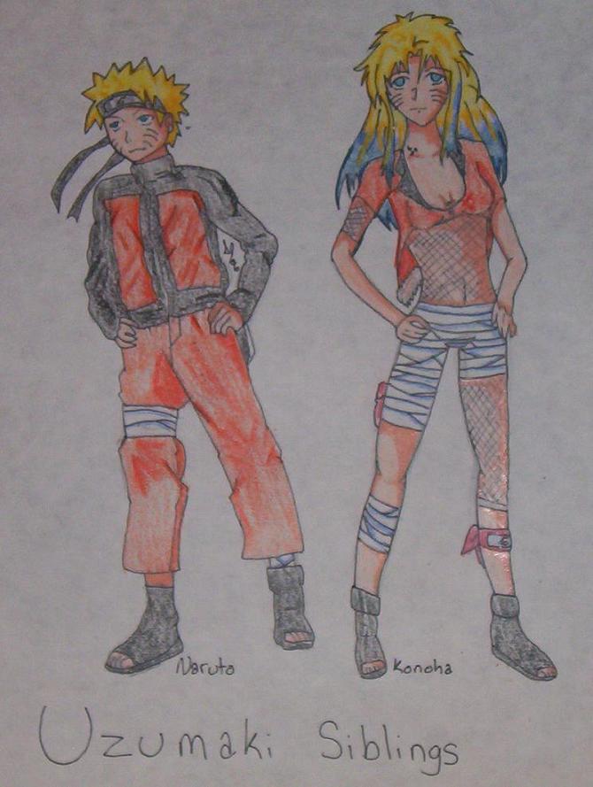 Uzumaki Siblings- Naruto, Konoha by Guardian_angel