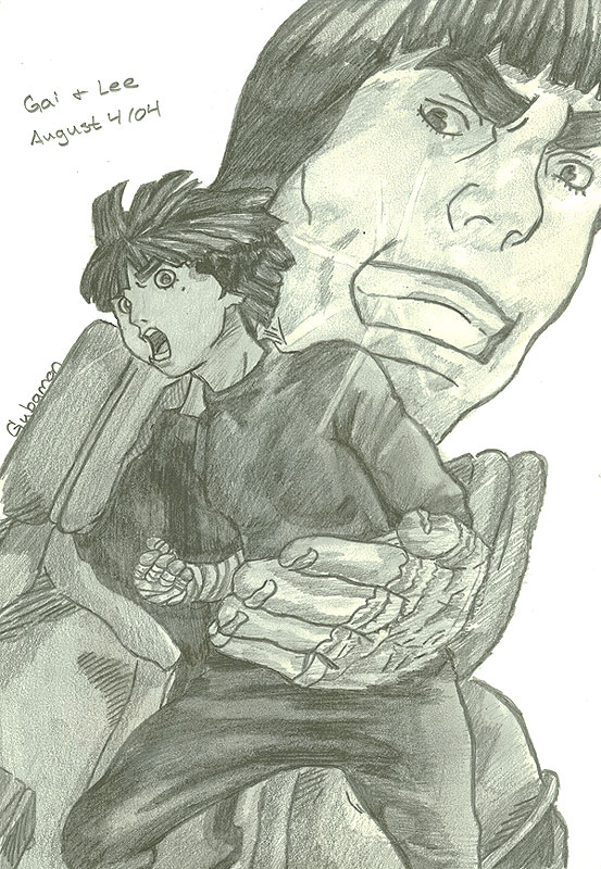 Rock Lee and Gai by Gub