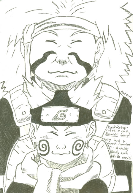 Chouji and father by Gub