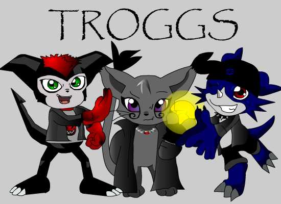 Digi-Troggs: Imp,Gato,Veemon by GuitaristPunk