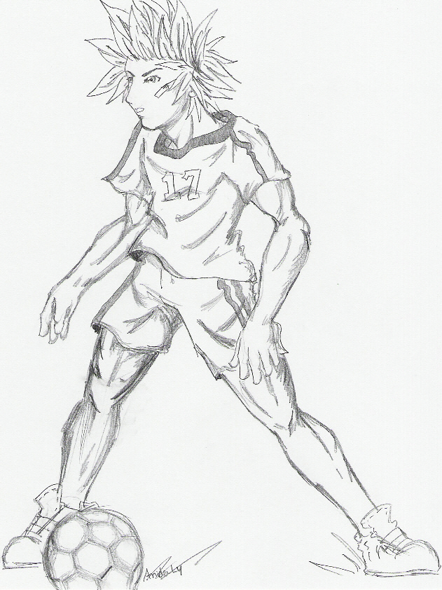 Tidus playing Soccer (Request) by Gunner_Yuna