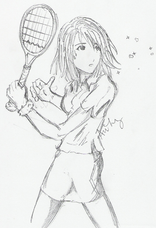 Yuna & Tennis by Gunner_Yuna