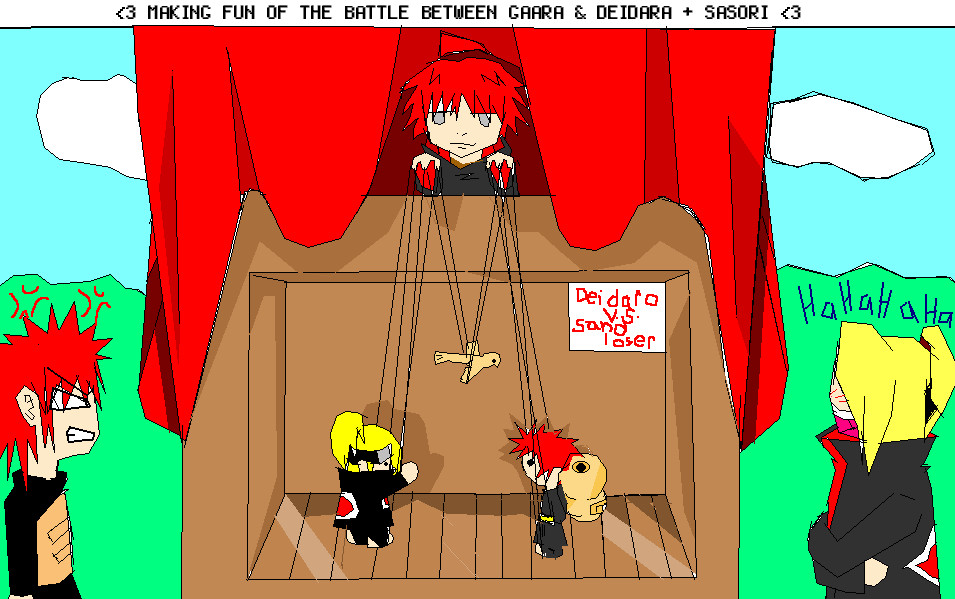 sasori the puppeteer goes back to the basics of puppets by gaara25