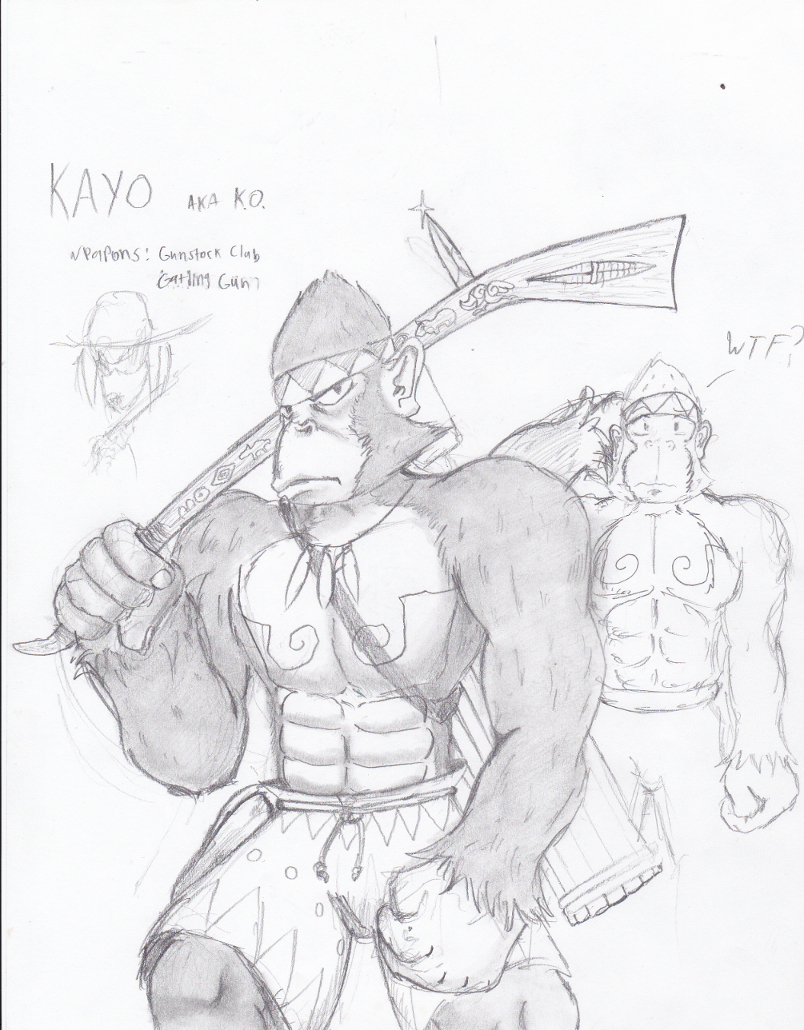 Kayo the Gorilla by gamefox120