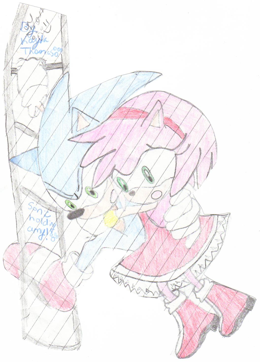 sonic and amy by gamergirl2