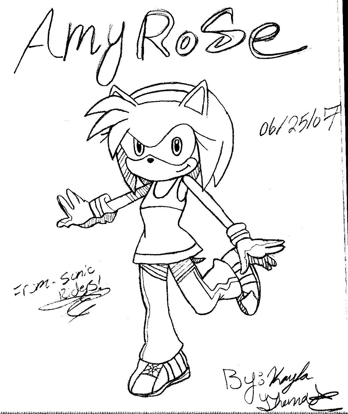 amy rose 2! by gamergirl2