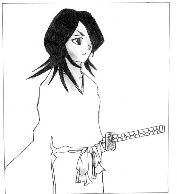 Rukia from Bleach by gazbeannie