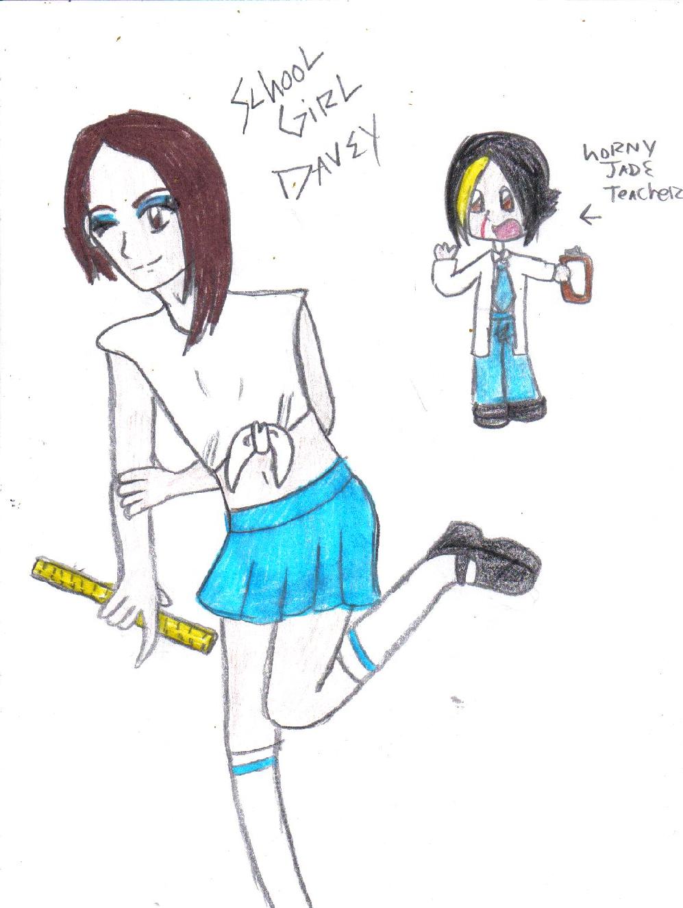 Davey as a School Girl by gerard_frankie_lvr