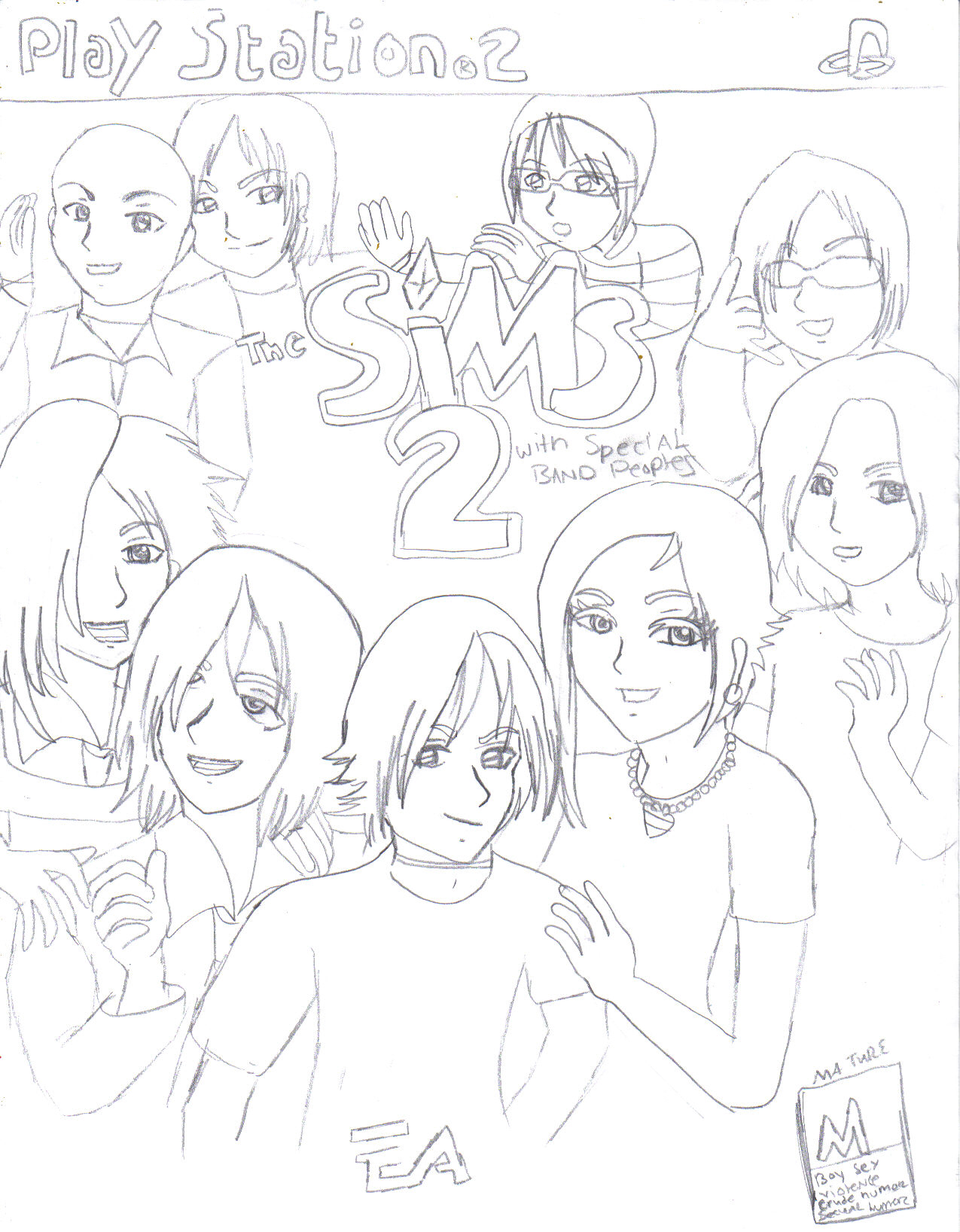 The Sims 2 (with special band people) by gerard_frankie_lvr