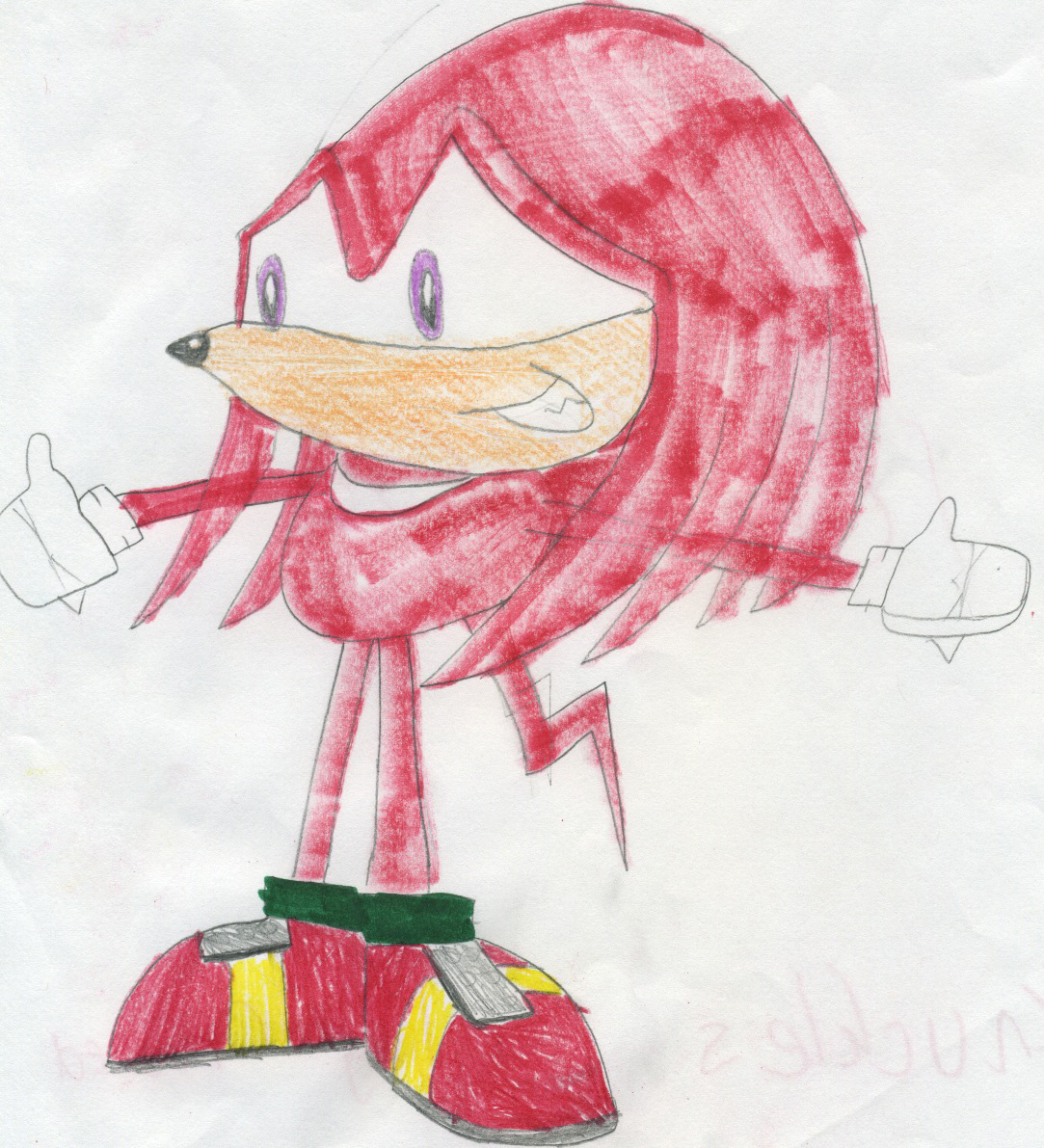Knuckles looks kinda embarrassed, doncha think? by germanname