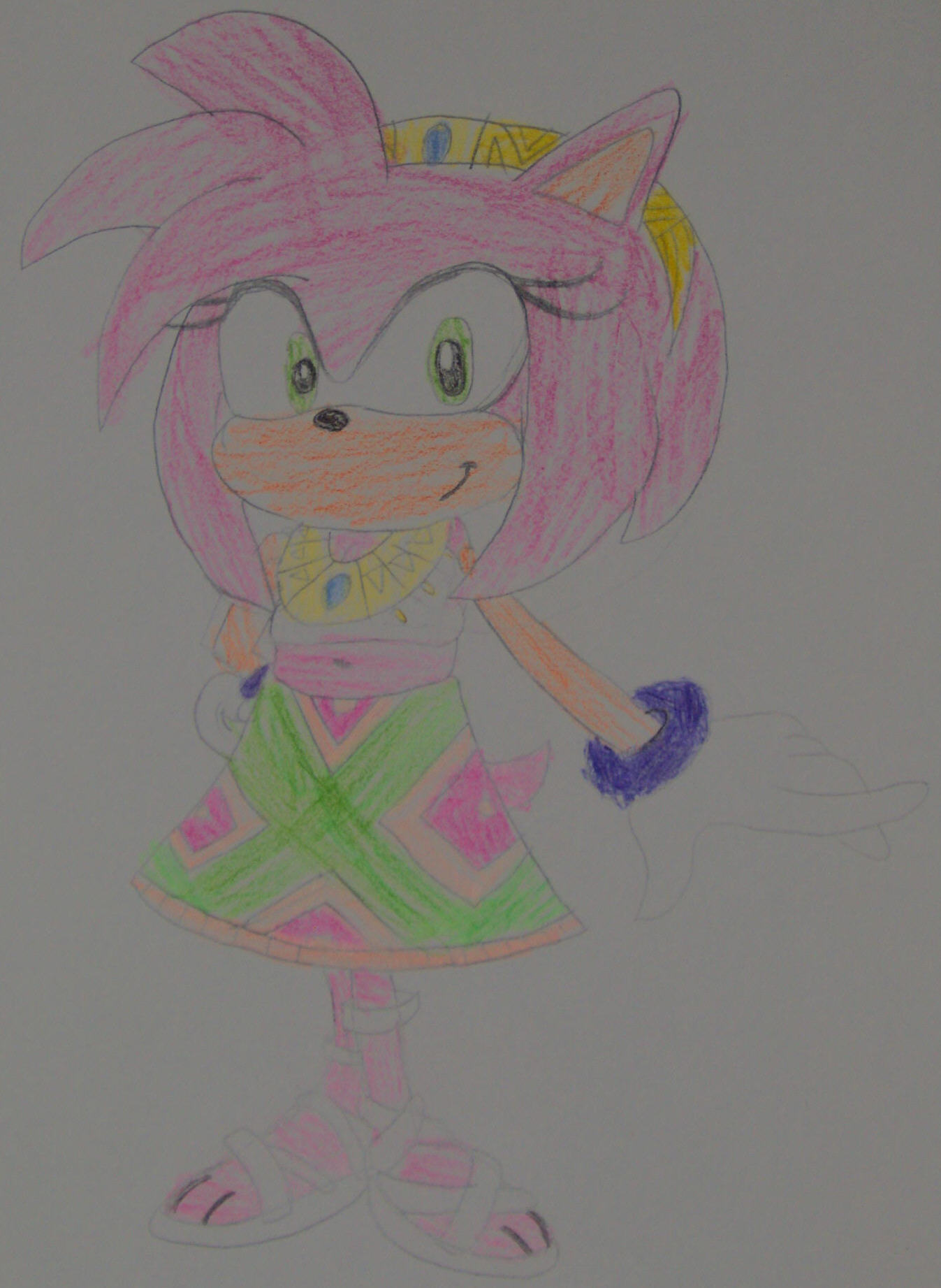 Amy in Tikal's Outfit by germanname