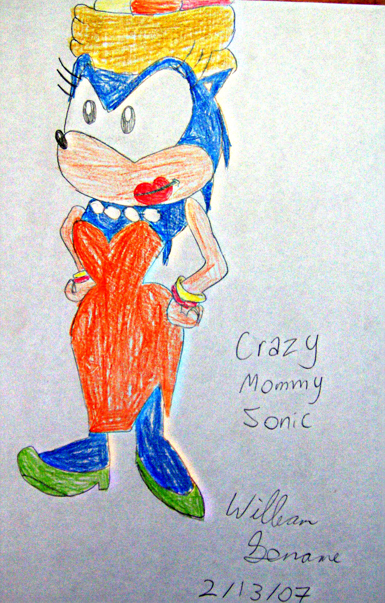 Crazy Mommy Sonic by germanname