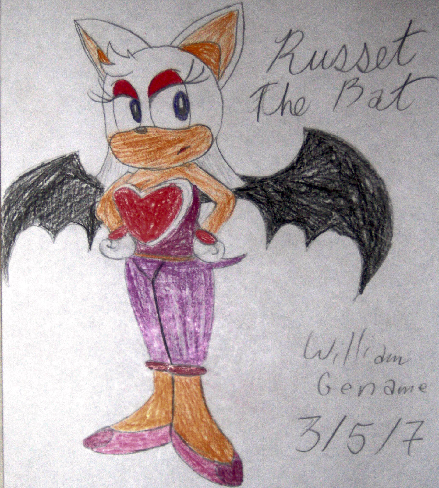 Russet the Bat by germanname