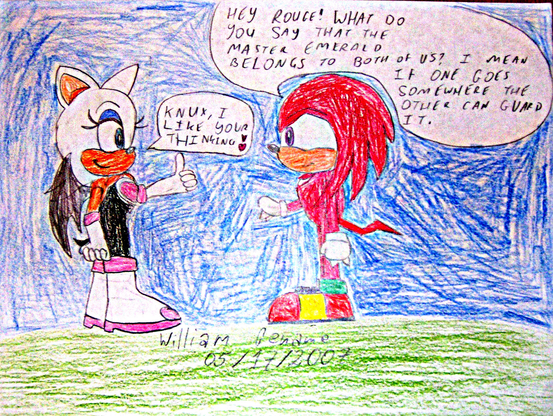 Knuckles &amp; Rouge Solves Their Problem by germanname