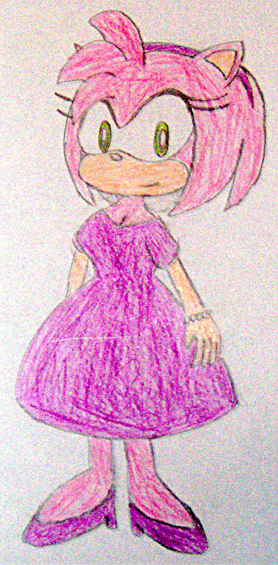 Amy in an Orchid Dress by germanname