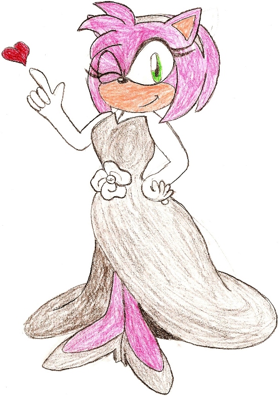 Amy in a Silver Dress by germanname