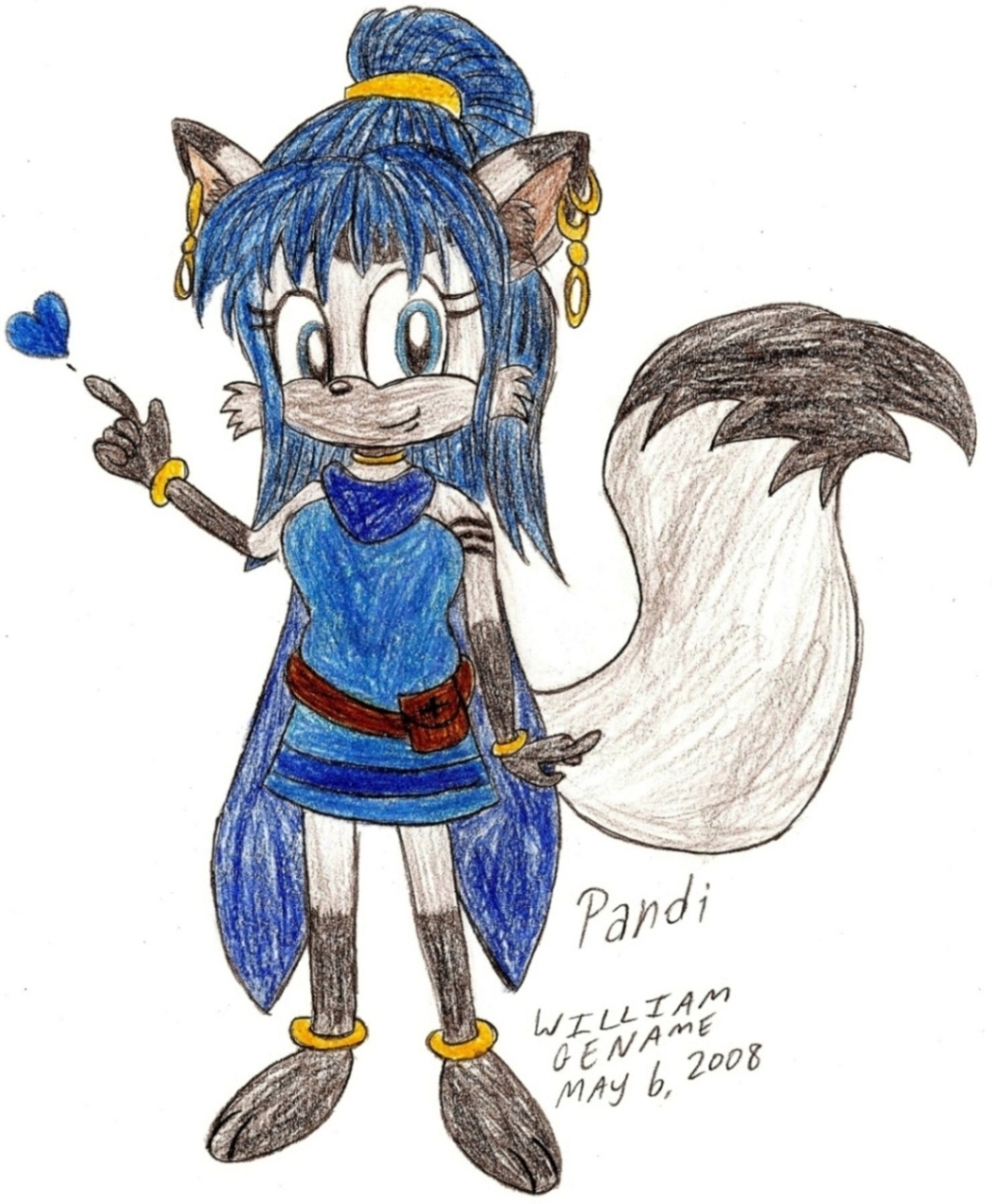 Pandi The Arctic Fox for Pandora X by germanname