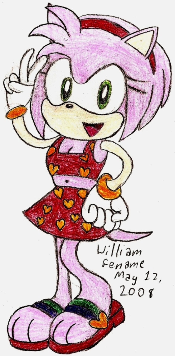 Amy's Sonic X Beach Outfit by germanname