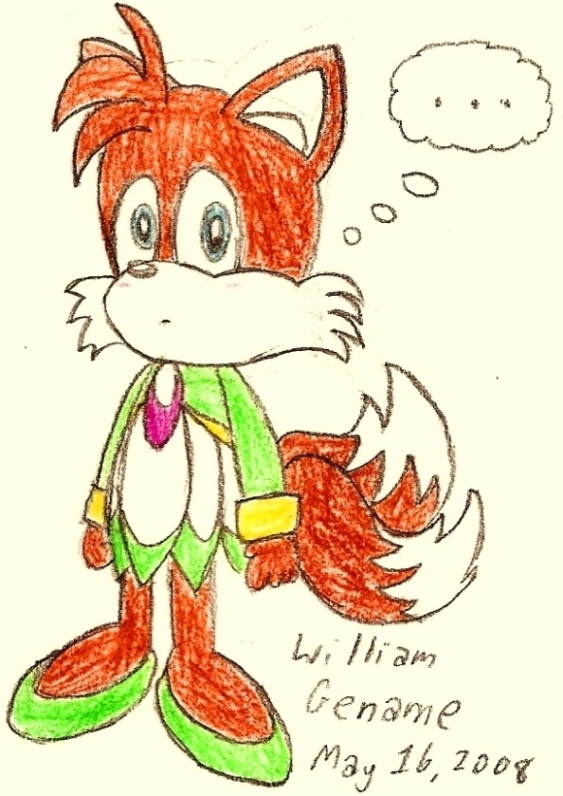 Tails in Cosmo's Outfit by germanname