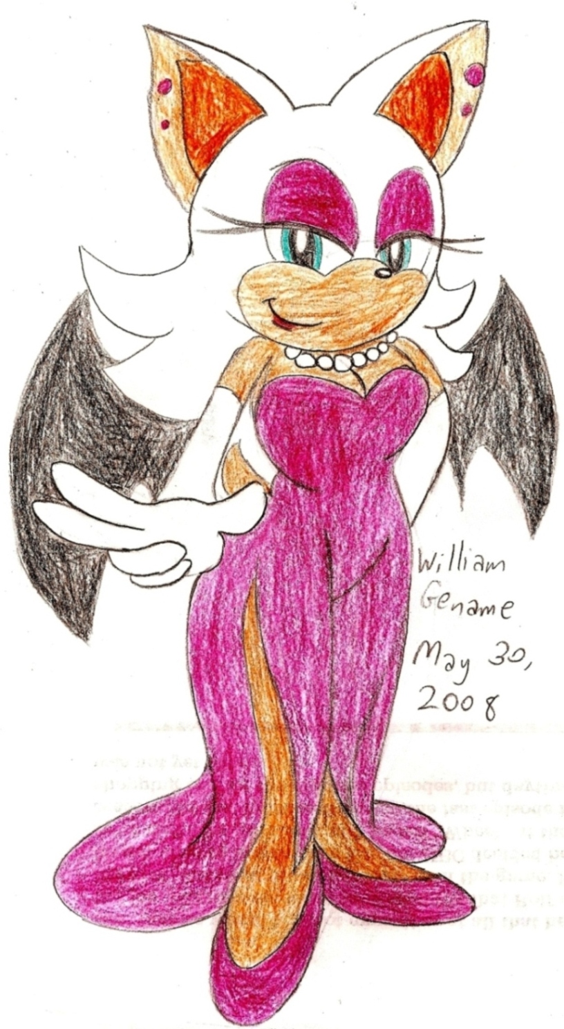 Rouge's Sexy Dress by germanname