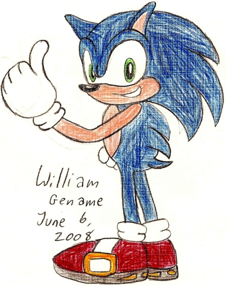 Smiling Sonic Advance by germanname