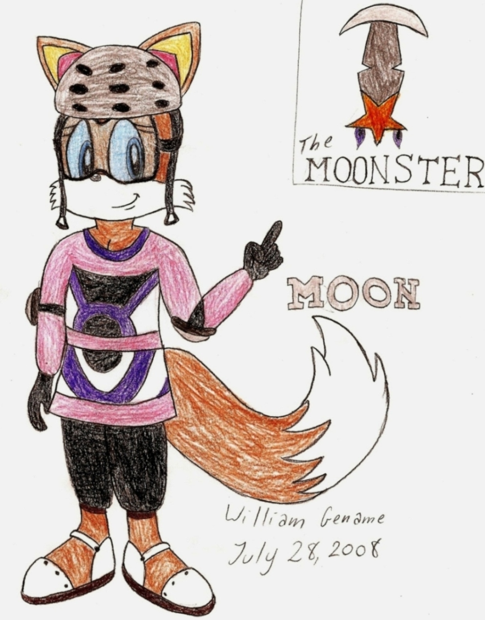 Moon the Fox in Sonic Riders by germanname