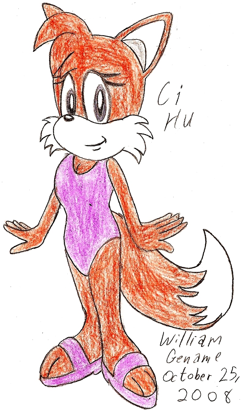 Ci-Hu in a Swimsuit by germanname