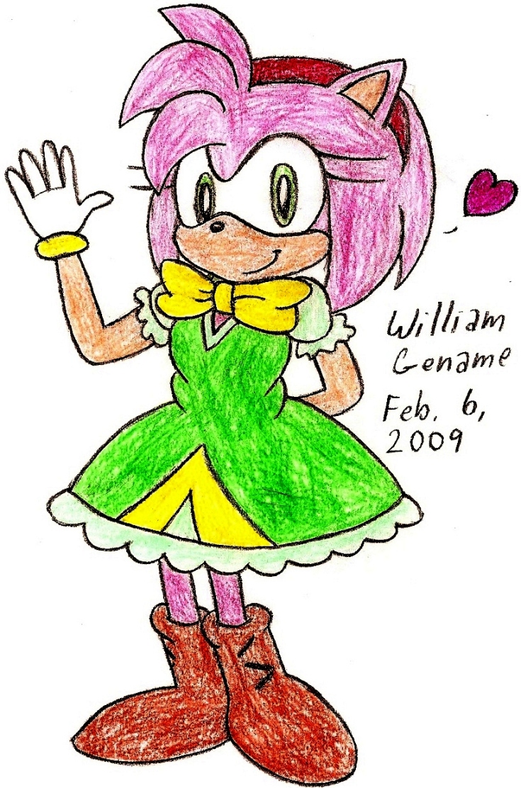 Amy's Sonic X 15 Dress 1 by germanname