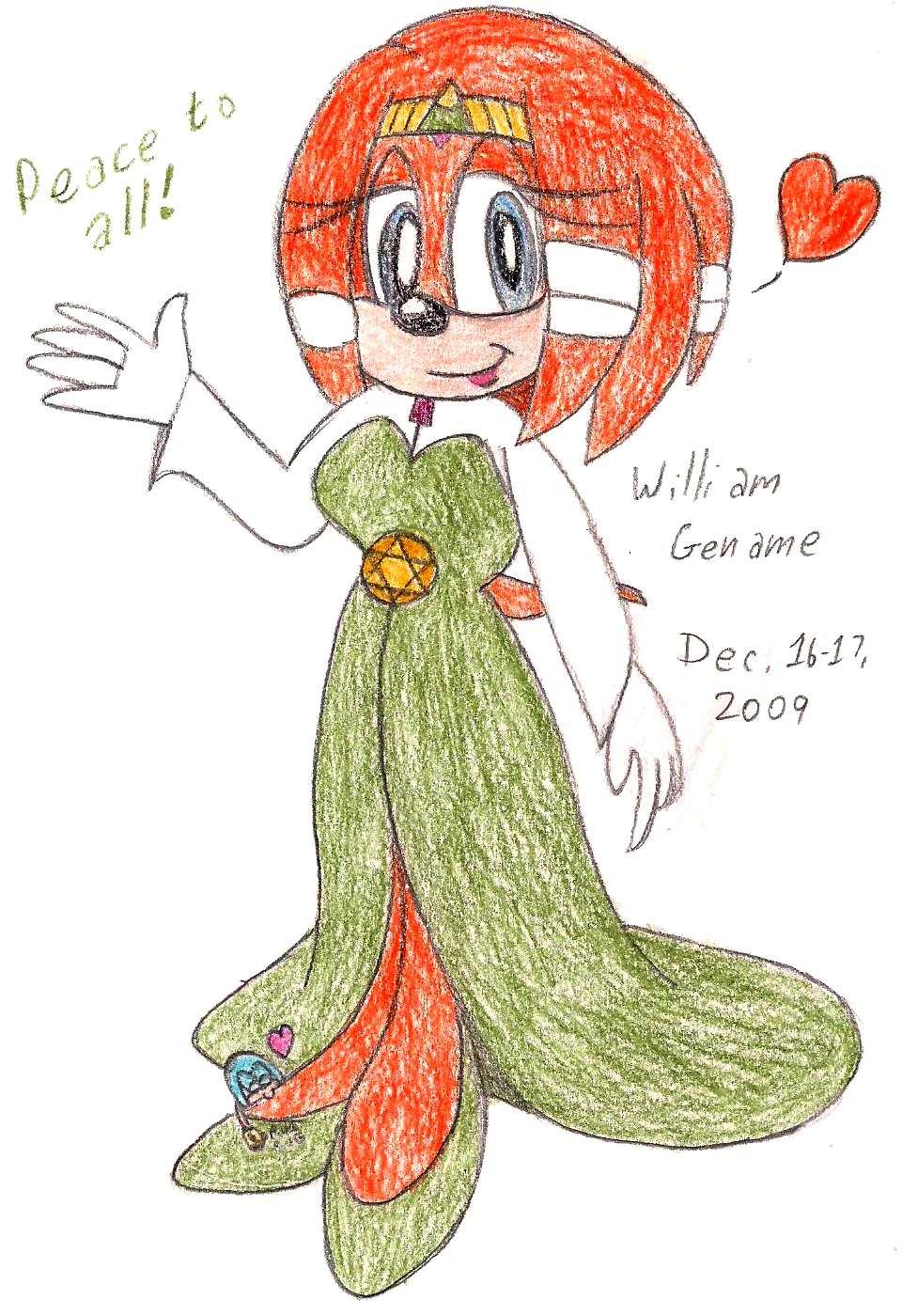 Tikal's Olive Green Amy Dress by germanname