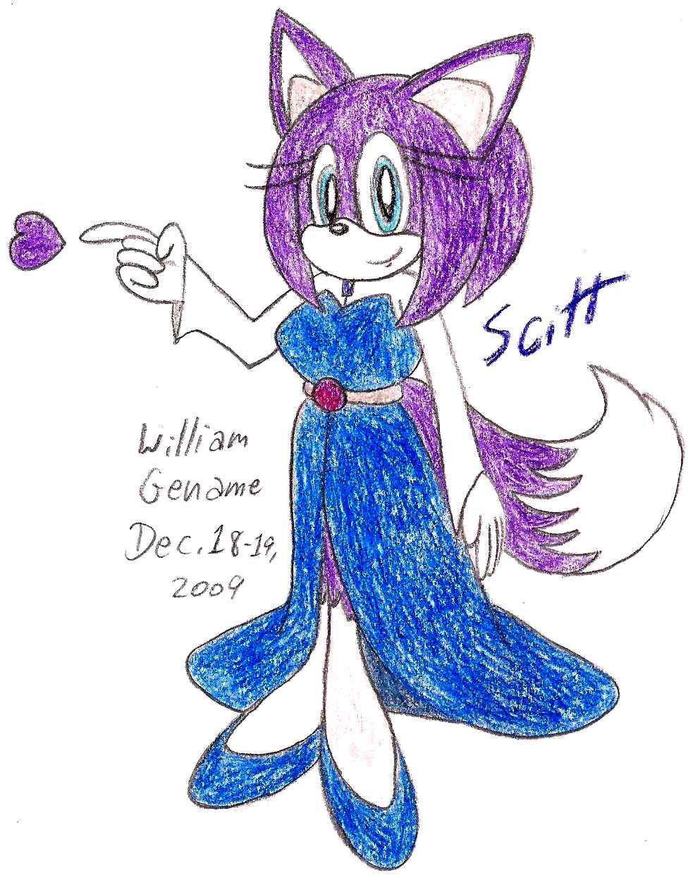 Scitt's Blue Amy Dress by germanname