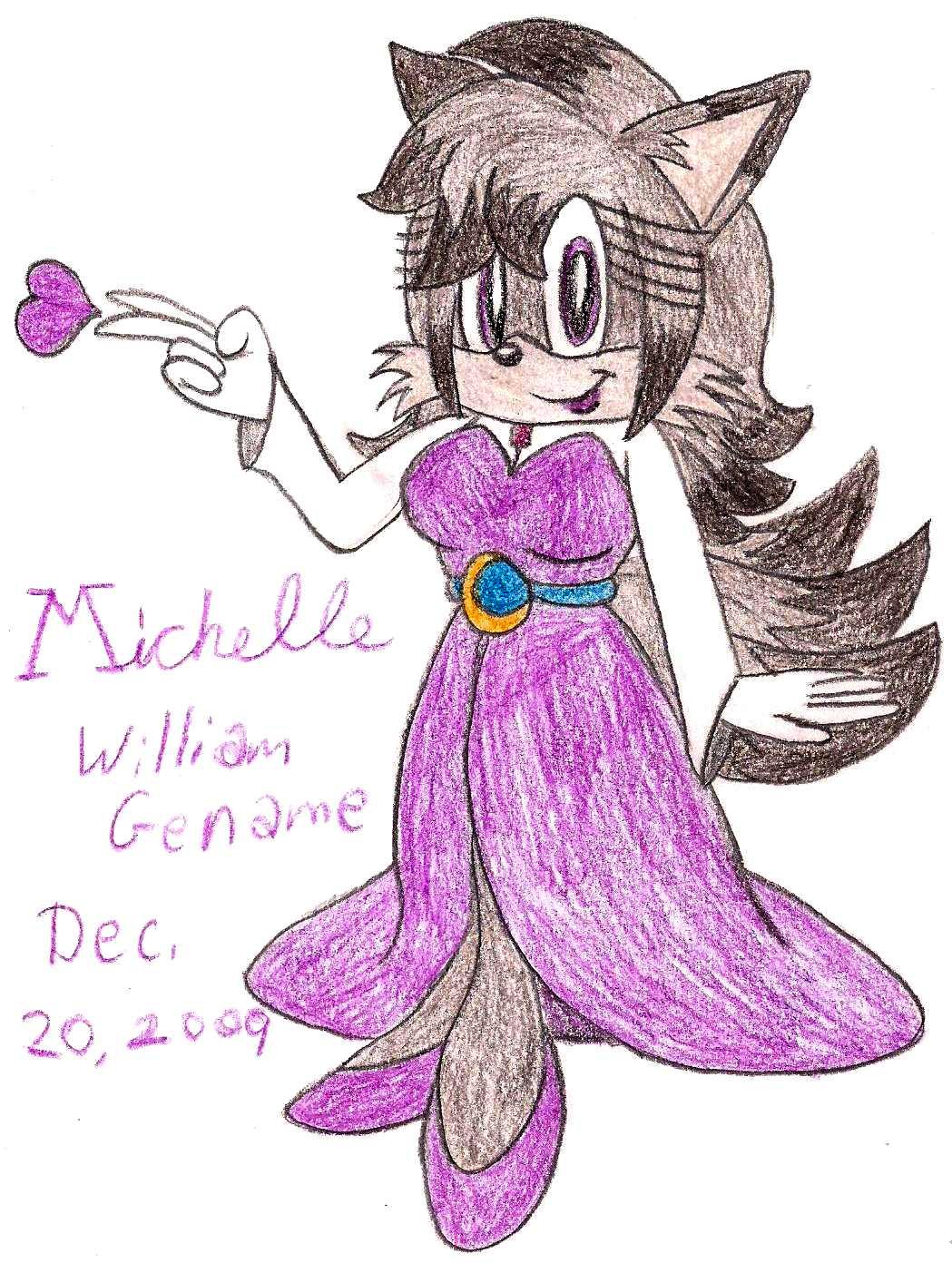 Michelle's Orchid Purple Amy Dress by germanname
