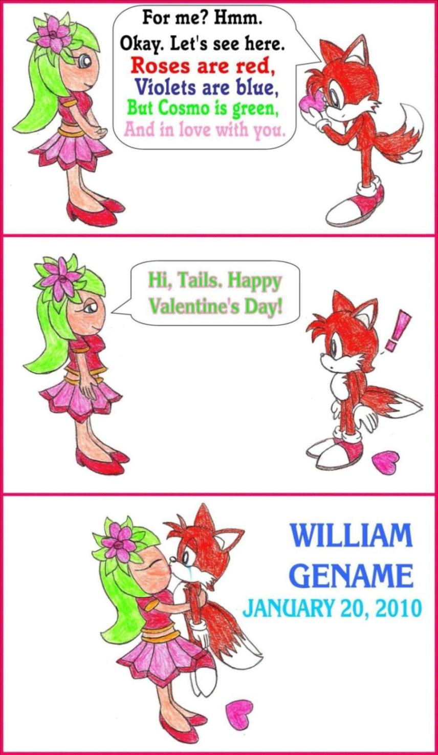Tails X Cosmo Valentine's Day 2010 by germanname
